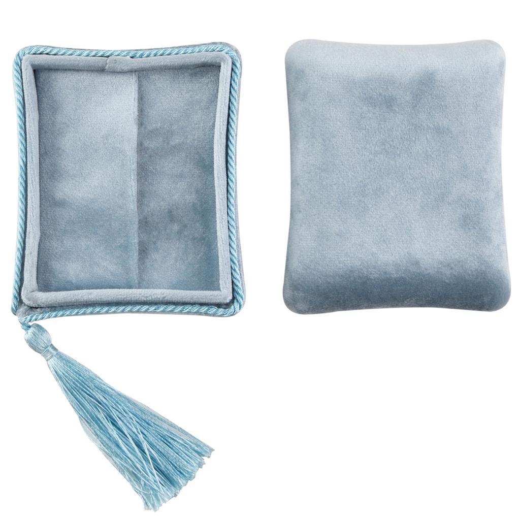 Kompaktowe aksamitne etui na biżuterię Aksamitne etui podróżne na biżuterię Łatwe do przenoszenia Organizery Efektywna organizacja Uchwyt