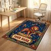 Christmas Theme Soft Crystal Velvet Rug Custom Name & Text Print Non Slip Floor Rug for Bedroom Living Room
