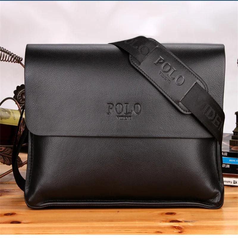 Klassische Umhängetaschen Luxus Vintage Herren Tasche Junge Wasserdicht PU Leder Business Stil Herren Messenger Crossbody Lässige Handtasche