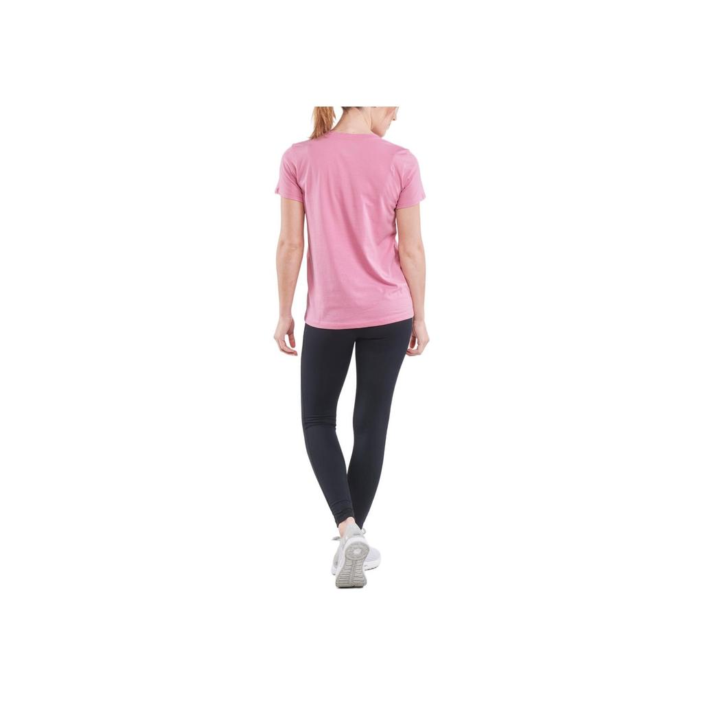 Under Armour Solid Color Letter Logo Print Round Neck Casual Breathable Short Sleeve T-Shirt Women Tops Pink 1356305-680