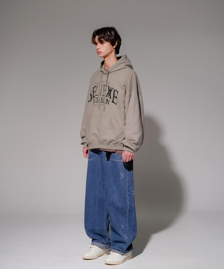 Believe Heavy Cotton Hoodie Mocha Kmhd6830