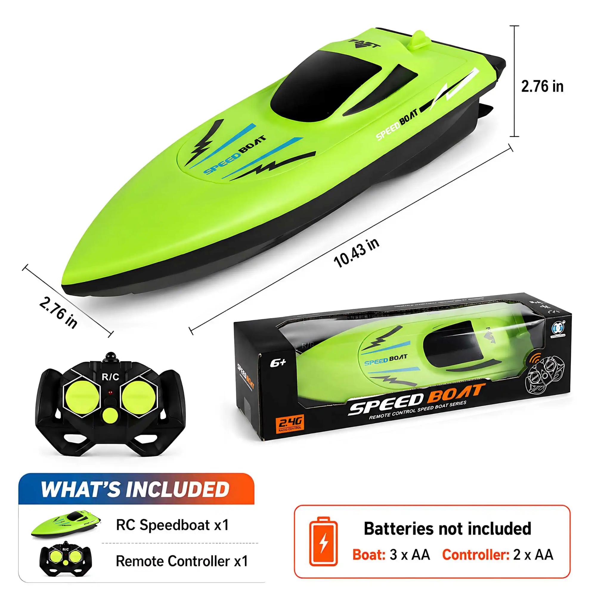 2.4G Remote Control Boat, Twin Propeller, High-speed Remote Control Boat, Water Toys, Toy Gifts