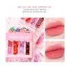 Lip Oil Four Sets of Boxes Moisturizing and Moisturizing Fluid, Water Supplement, Roller Mouth Oil, Dry Cracks, Colorless TransparencyMakeup