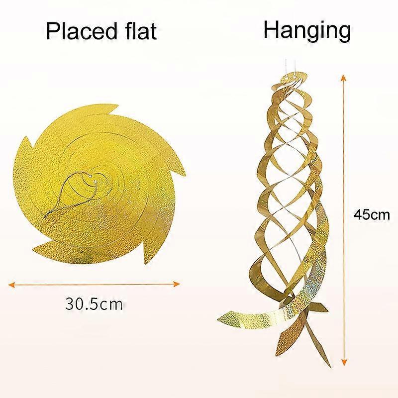 Laser Flash Bird Repellent Orchard Bird Repellent Spiral Reflective Wind Rotor
