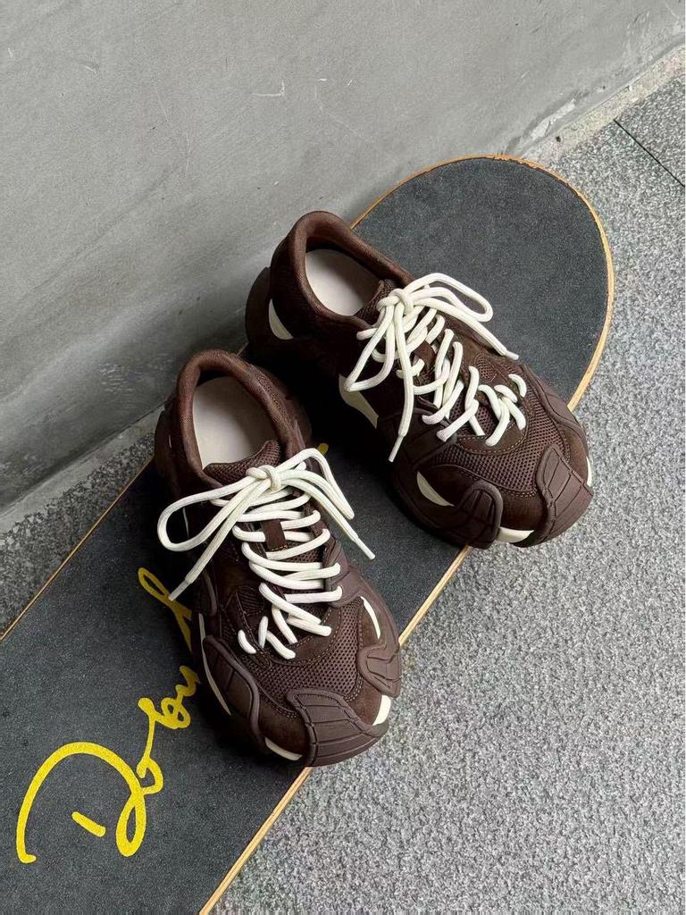 Octopus Women's Dad Shoes 2025 Autumn Fashion: Thick-Soled Casual Street-Style Sneakers