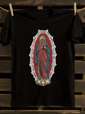 Santa Muerte Gothic Mexican Folk Art Graphic Tshirt