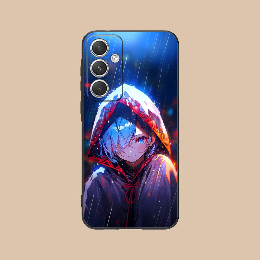 ReZero Rem Waifu Mobile Phone Case for Samsung Galaxy S25 S24 S23 S22 S21 S20 Note20 Plus FE Ultra Colorful Cover Luxury Pretty