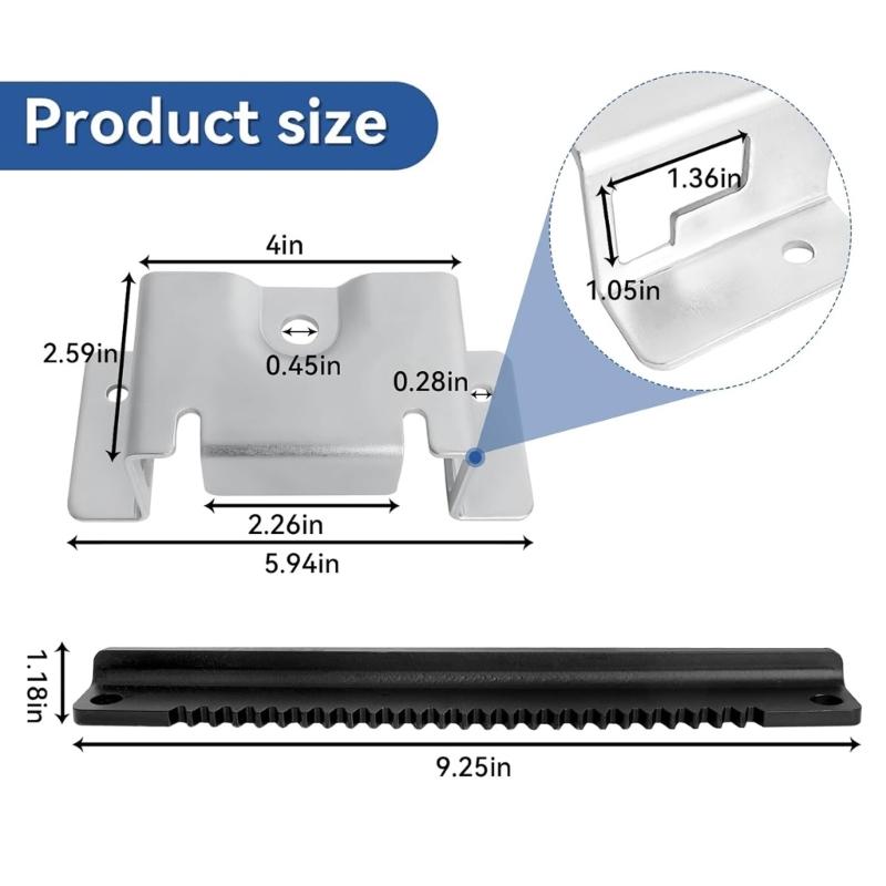Steering Rack Repair Set Suitable for Lawn Mowers with All Necessary Parts Simple Setups Stainless Steel Construction