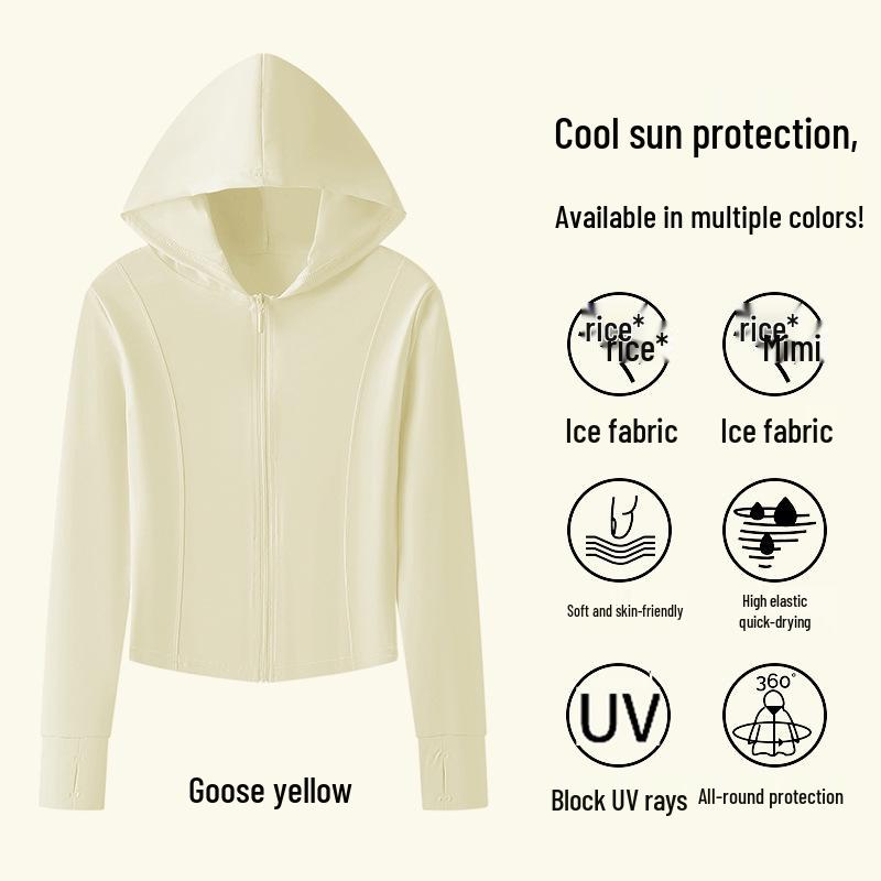 

Женская дышащая летняя куртка с защитой от УФ-лучей: Легкая, с ледяным ощущением, куртка для занятий спортом на открытом воздухе S 40-48 kg