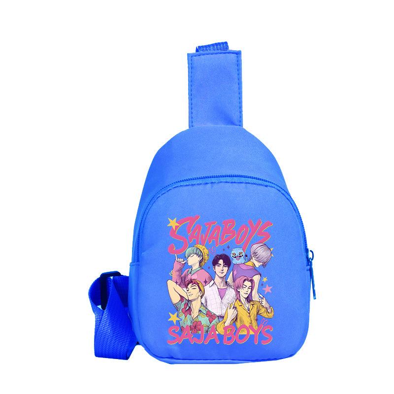 Children'S Breast Bag Animation Cartoon Peripheral Printing Casual Shoulder Bag Going Out Portable Messenger Bag