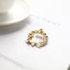 Pearl And Rhinestone Circle Brooches Trendy Elegant Butterfly Brooch Pins Gifts