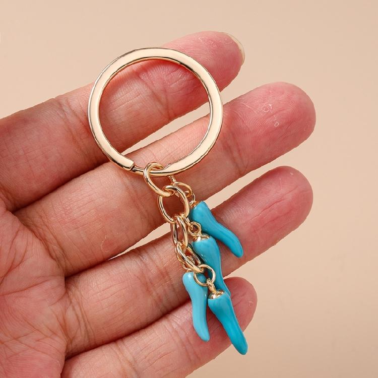 Portachiavi Creativo a Forma di Peperoncino Anello Portachiavi in Lega Accessorio Decorativo Portafoglio Auto Ciondolo da Appendere per Borse Regali