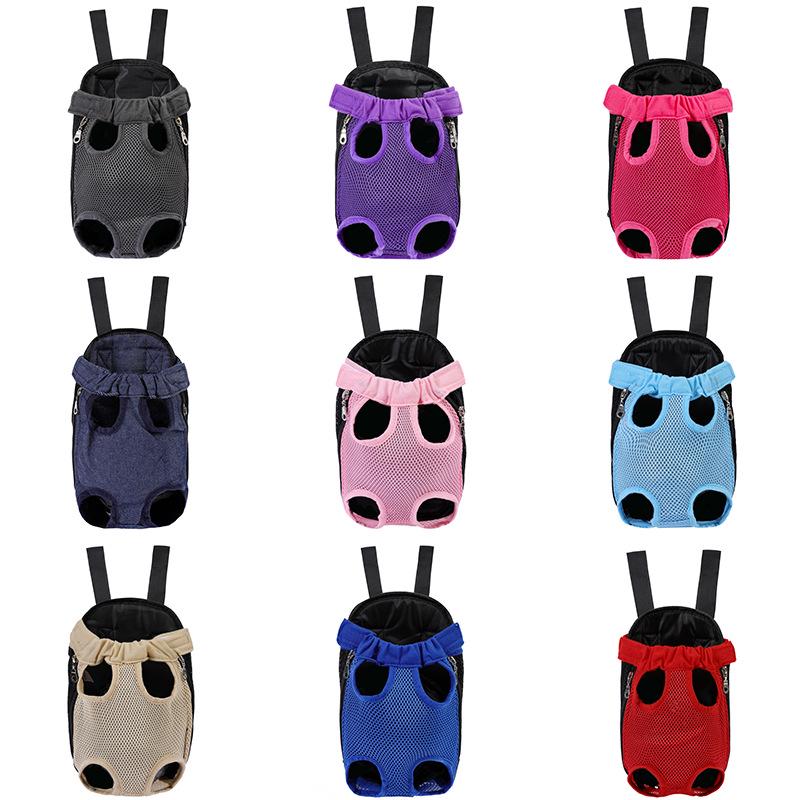 Portable Mesh Backpack for Small & Medium Dogs and Cats - Breathable Travel Carrier