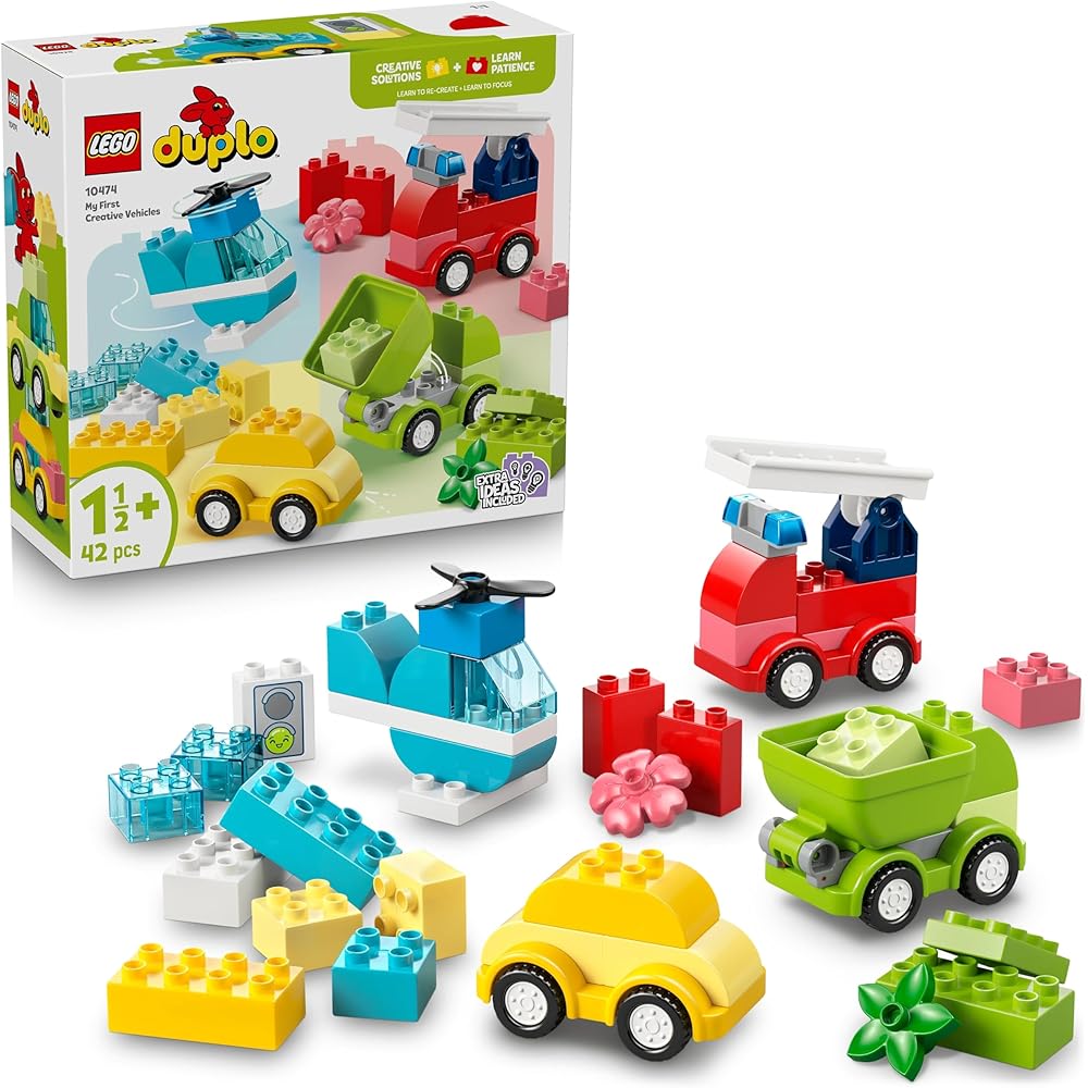 LEGO DUPLO My First Vehicles Building Set Educational Toy for Kids Ages 1.5 to 3 10474