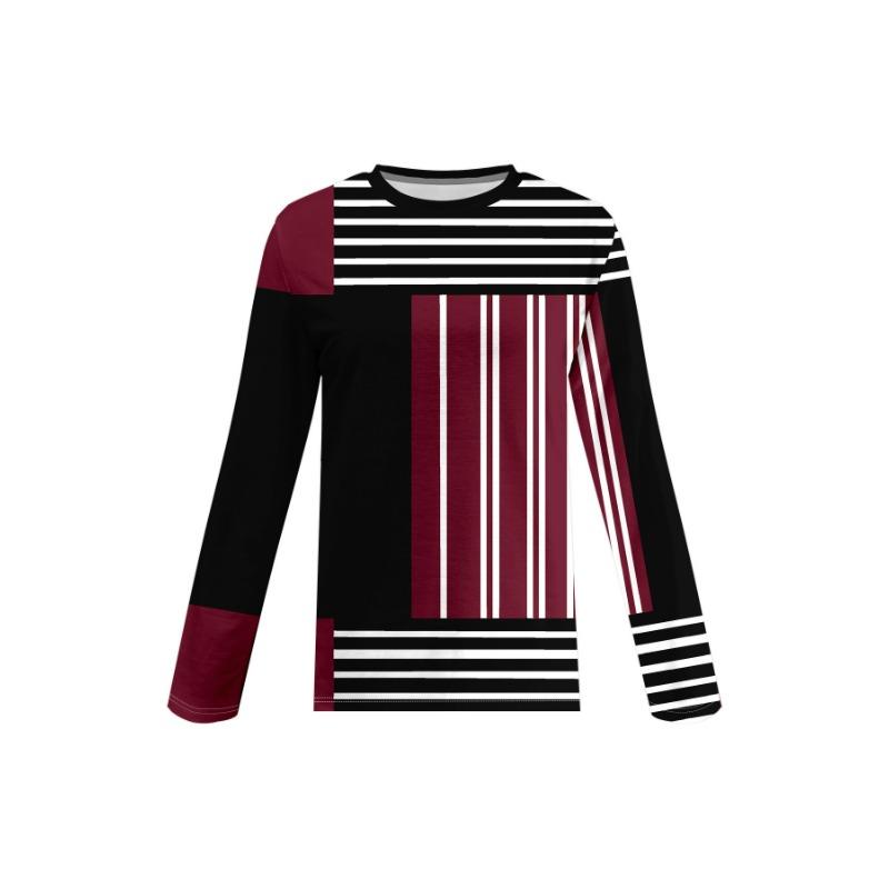 Autumn Fashion 3D Print Crew Neck Long Sleeve T-Shirt Casual Women Clothing Y2k Clothes Harajuku Female Clothing Plus Size Tops