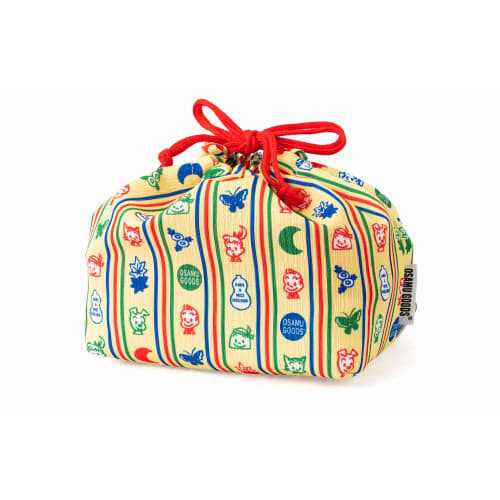 OSAMU GOODS Lunch Drawstring Bag, Yellow, CKOS010-2