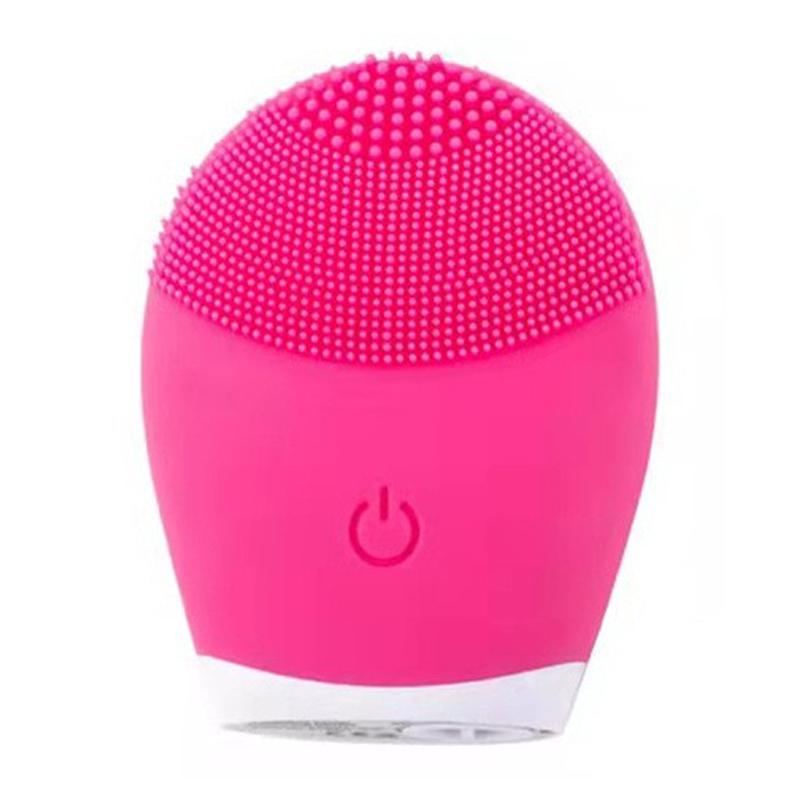 Facial Brush Acoustic Exfoliation Facial Brush Electric Facial Washer Waterproof Electric Silicone Facial Cleanser Massager