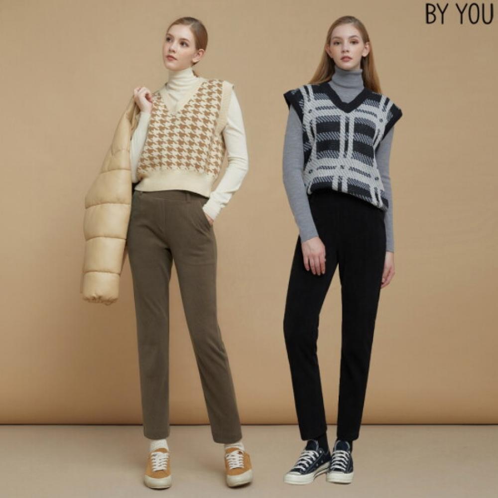 Baiyu Women Knit Twill Bonding Pants Ktbw