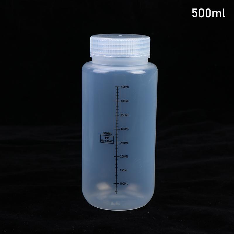Wide Mouth Bottles With Lids PP Containers Jars 500ml 1000ml For Water Sample Lab Reagent Liquid Medicine Storage Bottle