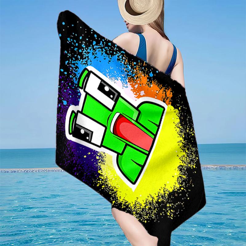 Colorful Game Friends Beach Towel, Super Soft Microfiber, Gift for Her/Him, Birthday, for Pool, Beach, Travel, Home Decor Fan Gifts