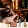 Aug. 9Pcs Leather Sewing Awl Kit With Copper Handle With 6 Needles For Leather Craft Needle Kit Shoe Repair Tool