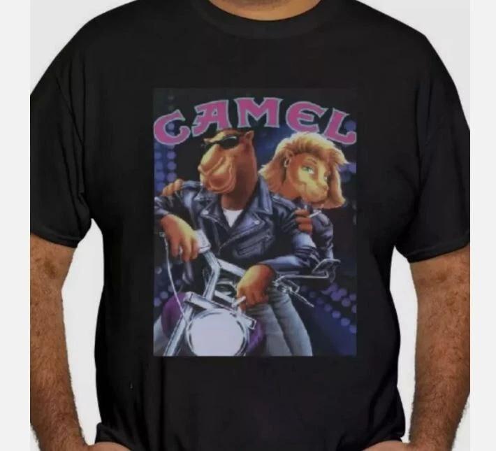 

Camel Cigarette Motorcycle T-shirt, Joe Camel Motorcycle Vintage TShirt S