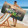 Green Monster Truck 2D Flat Print Beach Towel, Large Soft Quick Dry Towel for Beach Camping Swimming.MSTJ0918416