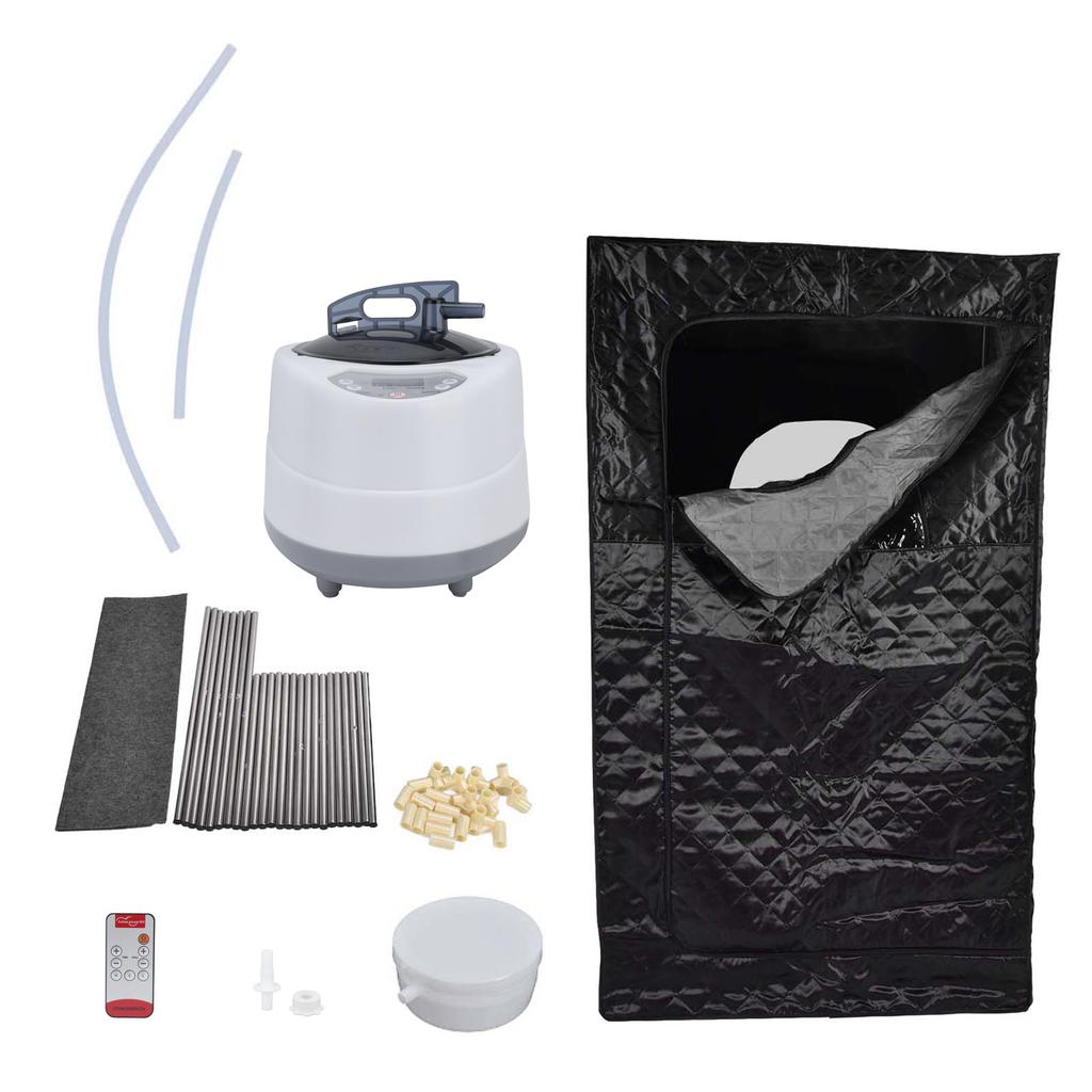 1000W 2.0L Portable Home Steam Sauna Kit Sauna Generator with 1?9 Gears Adjustment 0?99min Time