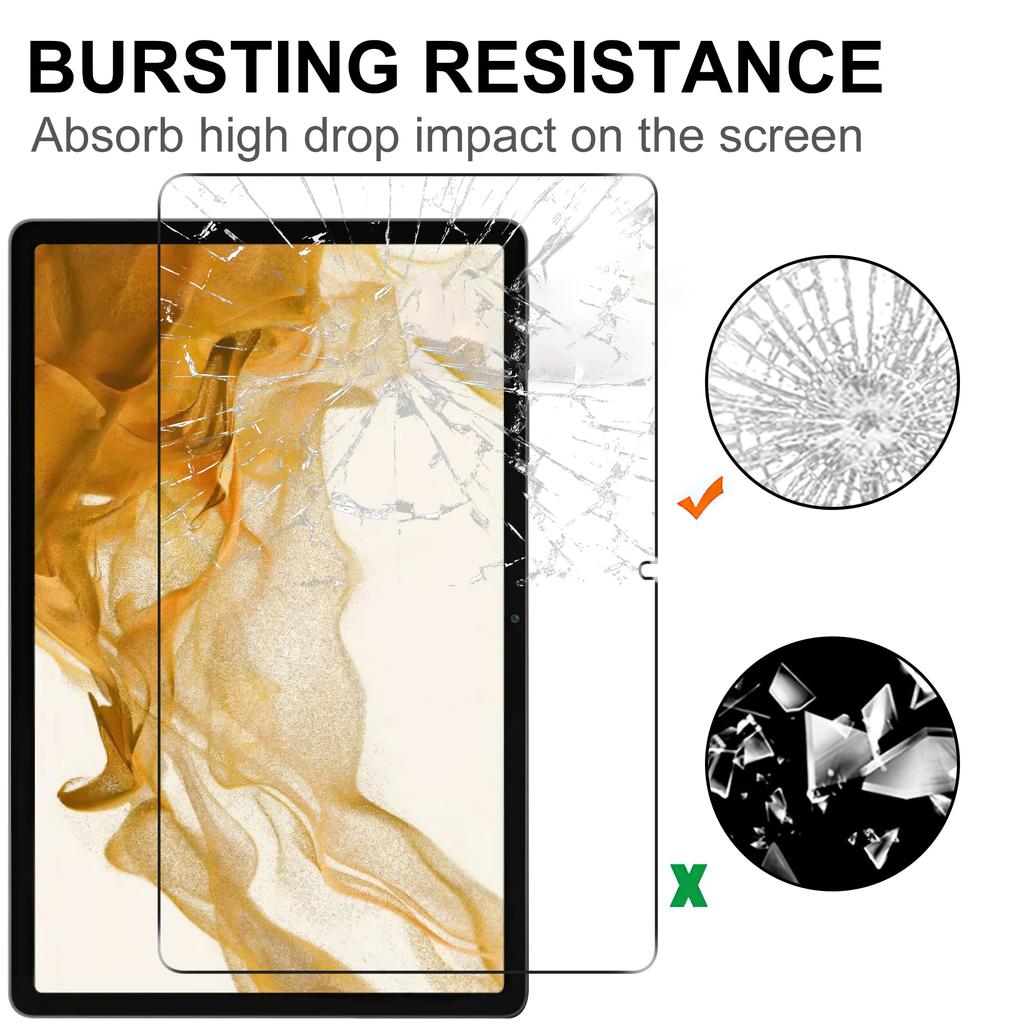 Pro Samsung Galaxy Tab S10 FE/S9 FE/S7/S8/S9 Ochranné sklo na displej tabletu Arc Edge HD proti poškrábání