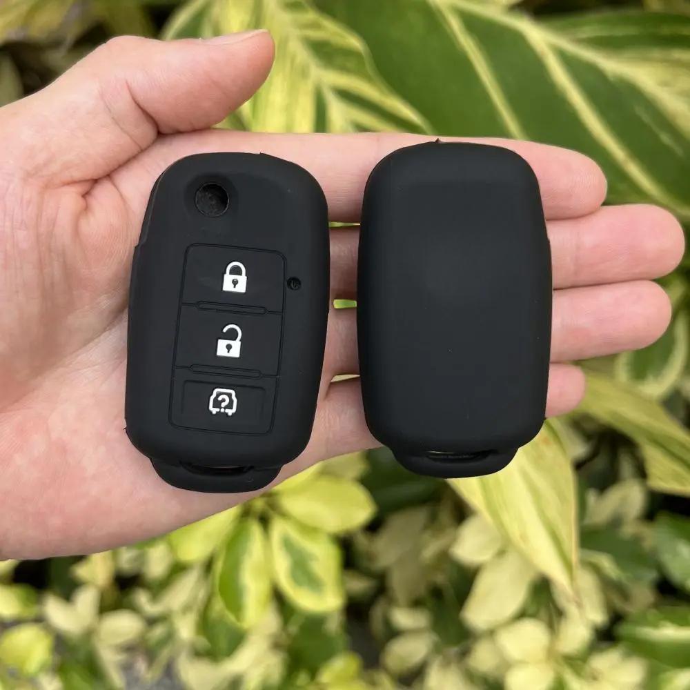3 Button Silicone Car Key Cover Case for DONGFEGN FORTHING DONGFENG JOYEAR LV XL SUV X3 X5 X6 X7 S500 SX6 S50 T5L Flip Key Chain