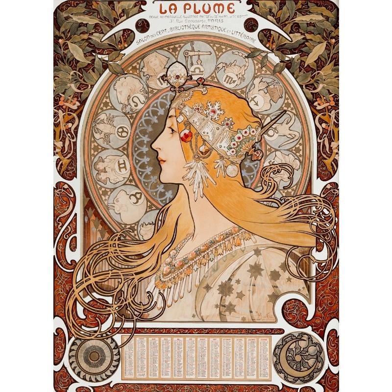 Vintage French Ads Woman Art Poster Portraits Nouveau Alphonse Mucha Canvas Painting Wall Prints Picture Room Home Decor
