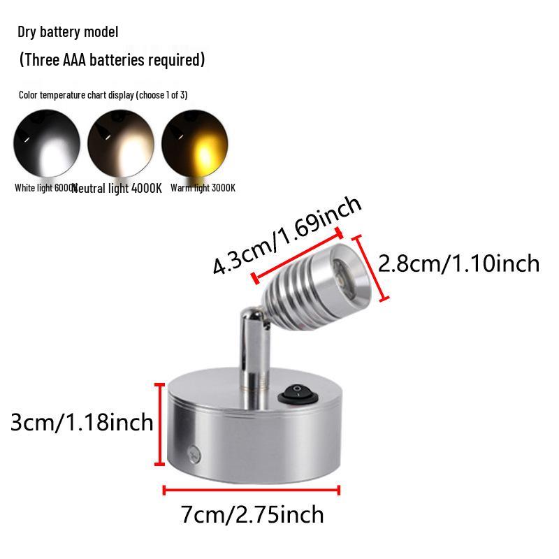 Wireless Jewelry Display Spotlight with Battery