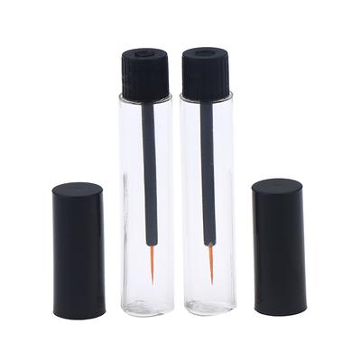 1/5pcs Eyelash Vial Eyelash Bottle Fine Yellow Hair Transparent Make Up Container Tube 10ml Empty Eyeliner Tube