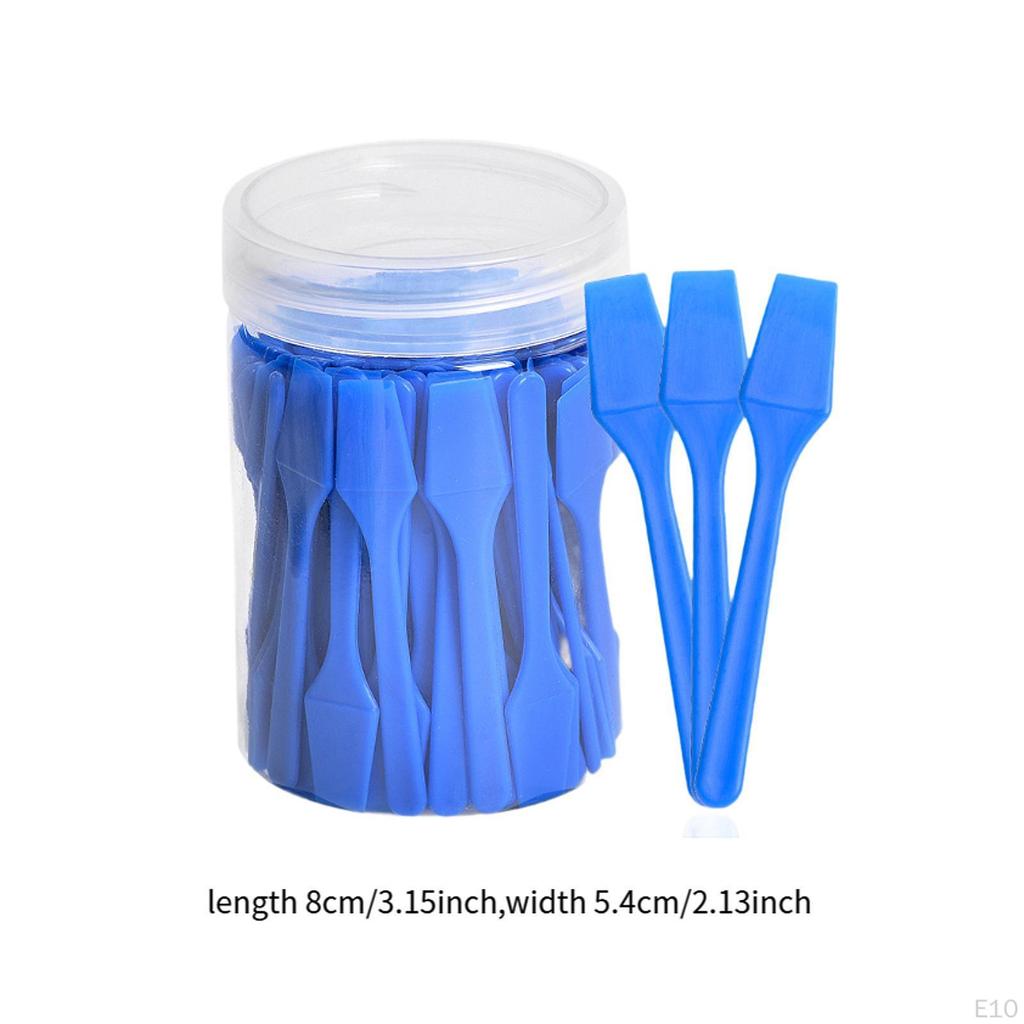 100 Pieces Makeup Spatulas Foundation Mixing Tool Cosmetic Spade Reusable Easy Clean