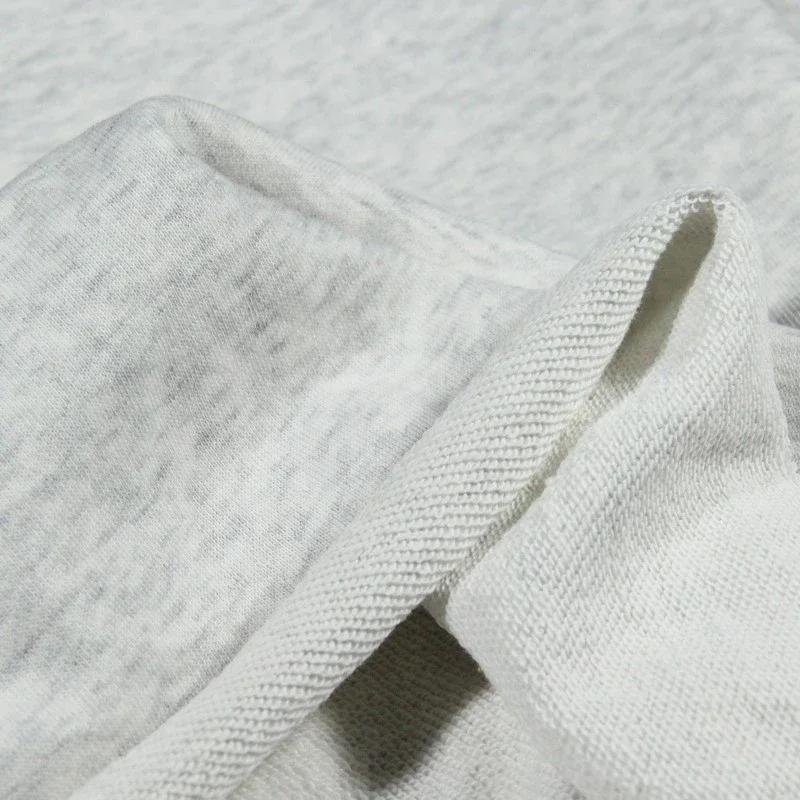 100x160cm Elastic Pure Cotton Knitted Terry Fabric Thick Loopback French Terry Fabric For Sewing Hoodie Sports Pants Sweater