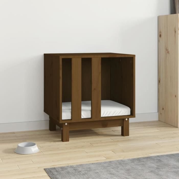 VidaXL Dog Niche Honey Brown 50x40x52 Cm Solid Pine Wood 822474
