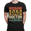 Husband Dad Doctor Legend Fathers Day Funny Retro Vintage Mens T-Shirts Top #NED