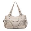 2026 Retro Large Capacity Black Shoulder Bags For Women Large Shopper Bag Soft Pu Leather Crossbody Handbag Lady Travel Tote Bag