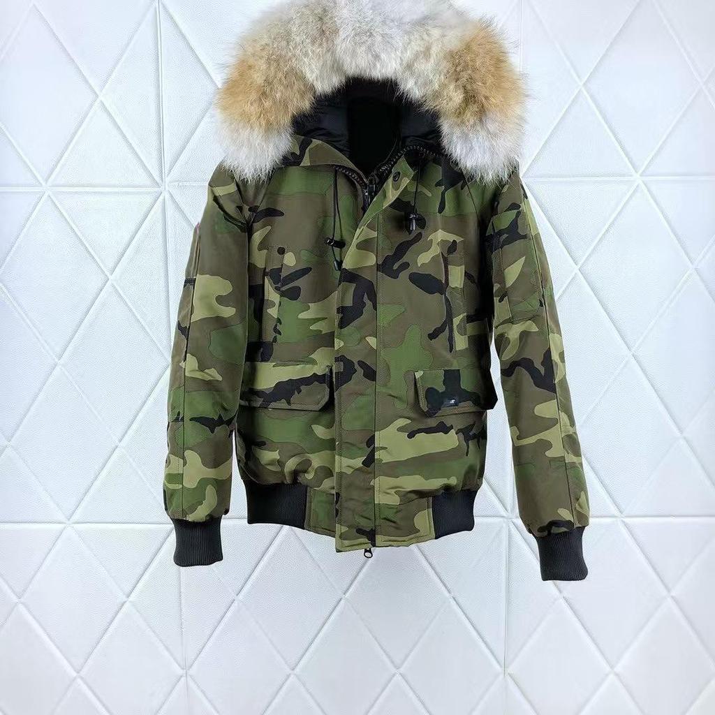 Unisex Winter Goose Down Bomber Jacket - Canadian Style Model 01