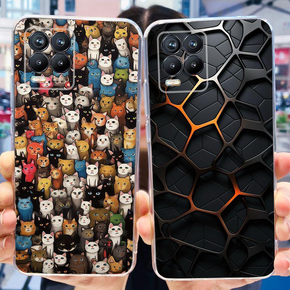 Pro Realme 8 Pouzdro Realme 8 Pro Realme8 5G 4G Módní Cool Vzor Měkký Silikon TPU Zadní Kryt Telefonu