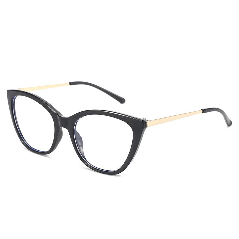 Trendy Retro Cat-Eye Prescription Glasses - Black Frame Women's Style