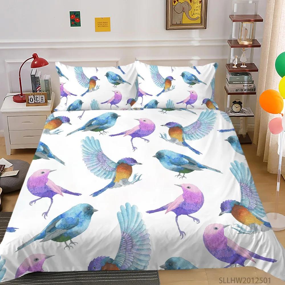 Set Biancheria da Letto in Microfibra con Farfalle e Coccinelle (Coccinella Septempunctata), Stile Pastorale, Copripiumino Matrimoniale, Set Piumone, Dropshipping