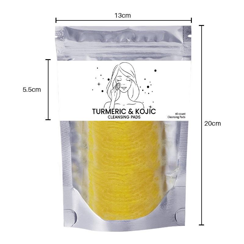 Turmeric Exfoliating Cleansing Pads for Face Natural Facial Scrub Deep Pore Cleanse