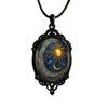 Witchcore Aesthetic Jewelry Vintage Gothic Necklace, Raven Pendant Bat Red Spooky Cosplay Rose Halloween Witchy for Women Everyday Dark Style Necklace