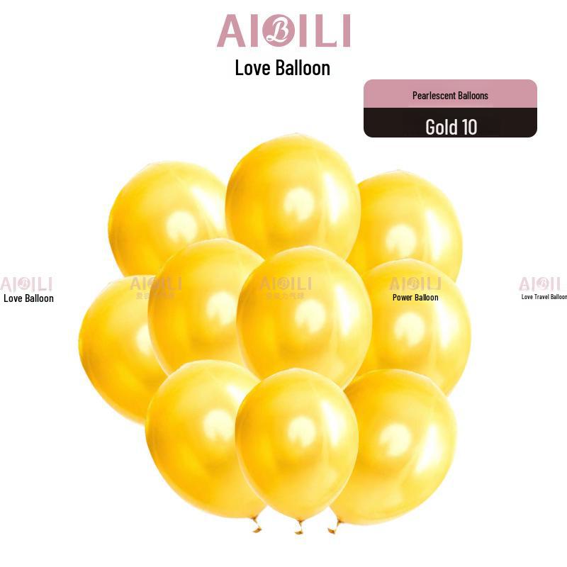 Metallic Sequin Balloon Set for Birthdays, Valentine's Day, and Weddings