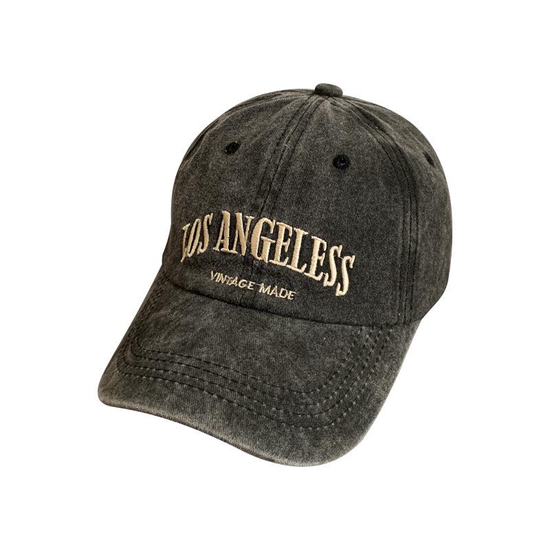 Yu Shuxin Style Retro Duckbill Cap: Trendy Korean Embroidered Baseball Hat for Men and Women