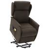 Day and Night - Day and Night Dark Brown Fabric Lift-Up Massage Chair