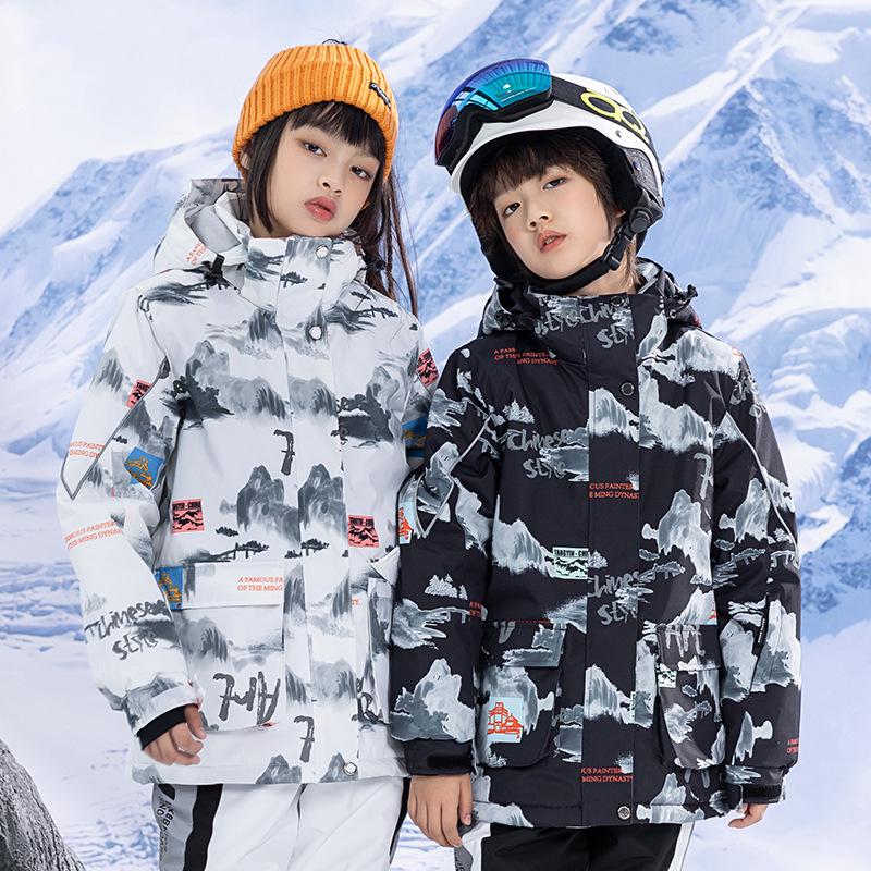 Kids' Waterproof Winter Ski Suit - Windproof, Warm, Thickened Snowboard Clothing