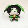 Latest 10cm Cute Green Eyes Circus Anime Game Freaks Character Harlequin Plush Toys Keychain Plushie Doll Bag Hanging Pendant