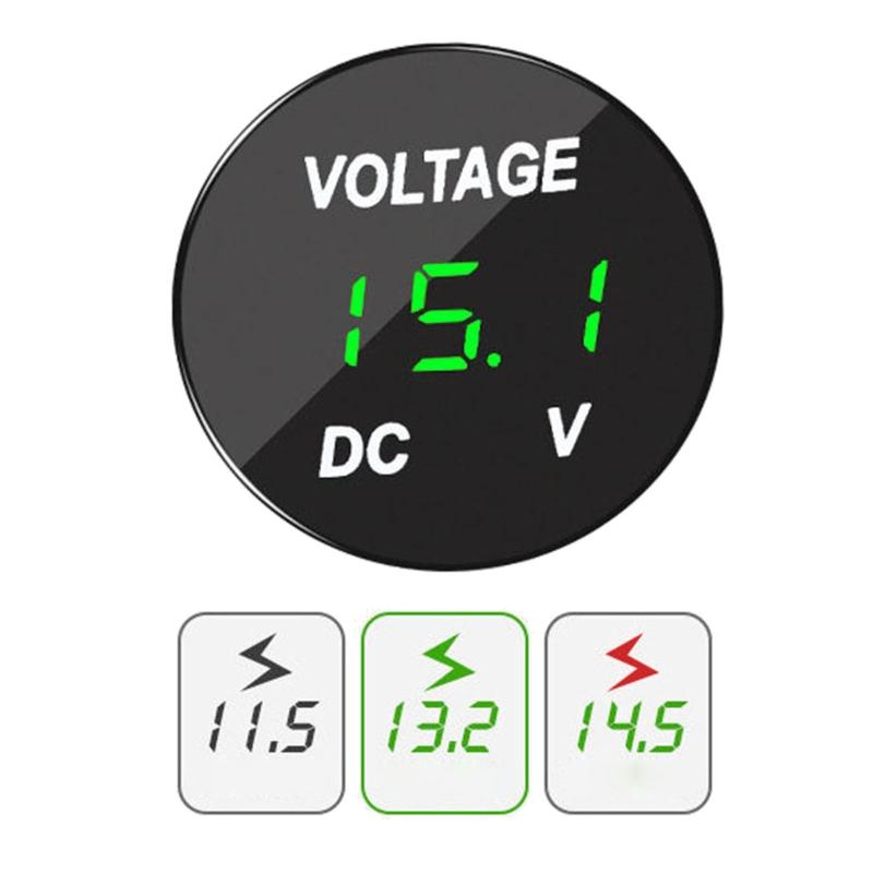 DC 12V-24V Car Motorcycle Boat LED Digital Voltmeter Panel Volt Meter Monitor Gauge Display Car Accessories
